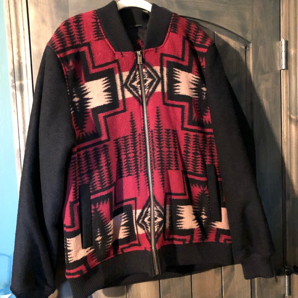 Pendleton wool tribal native jacket